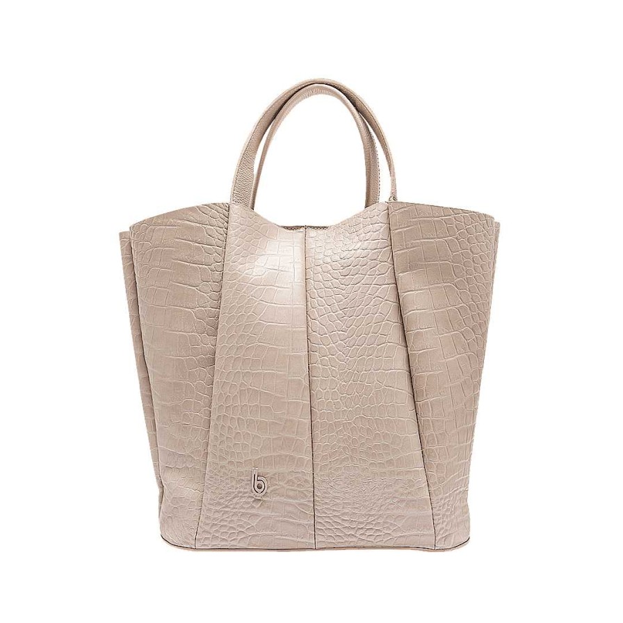 Bolsos Bon-Bonite | Cartera En Cuero Color Nude