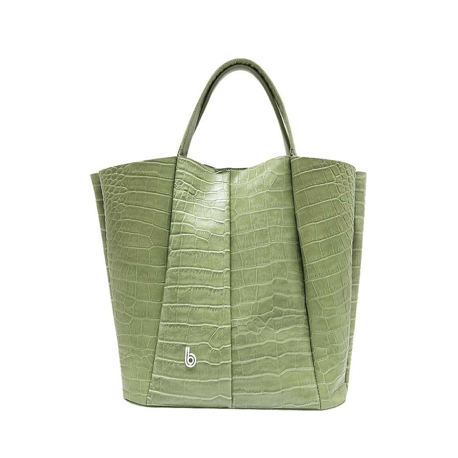 Bolsos Bon-Bonite | Cartera En Cuero Color Verde Sabila