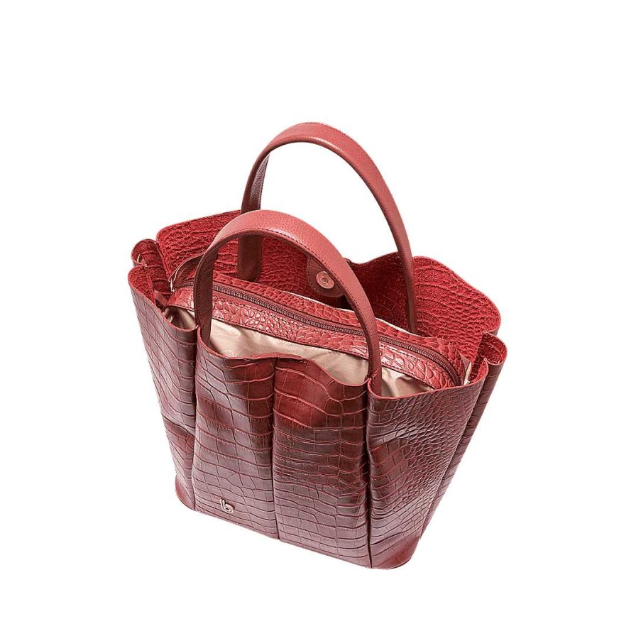 Bolsos Bon-Bonite | Cartera En Cuero Color Merlot