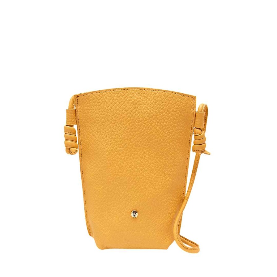 Bolsos Bon-Bonite | Manos Libres En Cuero Color Amarillo Imperial