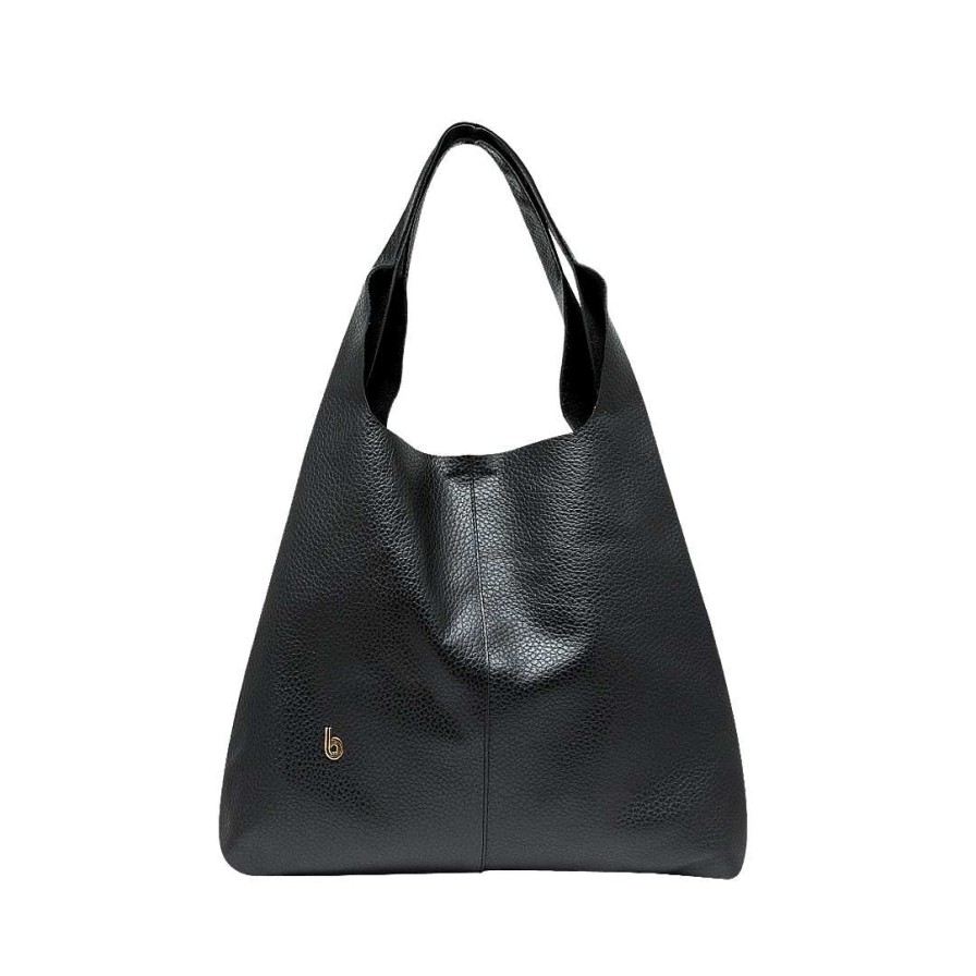 Bolsos Bon-Bonite | Cartera En Cuero Color Negro Onix