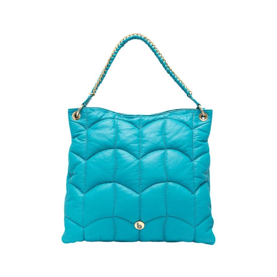 Bolsos Bon-Bonite | Cartera En Cuero Color Turquesa