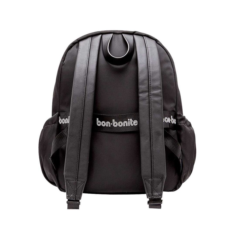 Bolsos Bon-Bonite | Morral En Textil Color Negro Onix