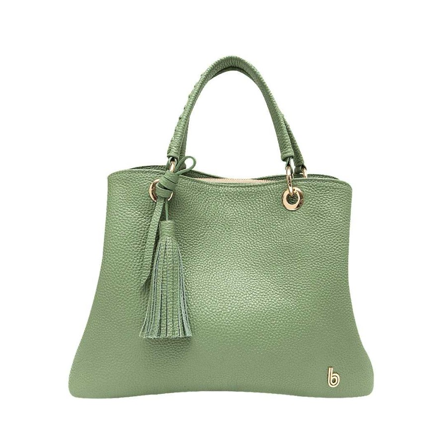 Bolsos Bon-Bonite | Cartera En Cuero Color Verde Sabila