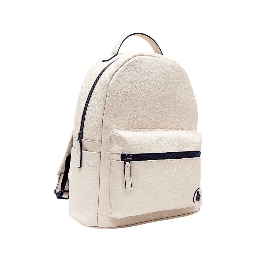 Bolsos Bon-Bonite | Morral En Cuero Color Talco