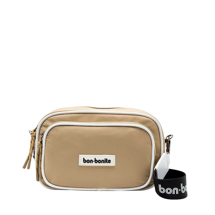 Bolsos Bon-Bonite | Manos Libres En Textil Color Caramelo