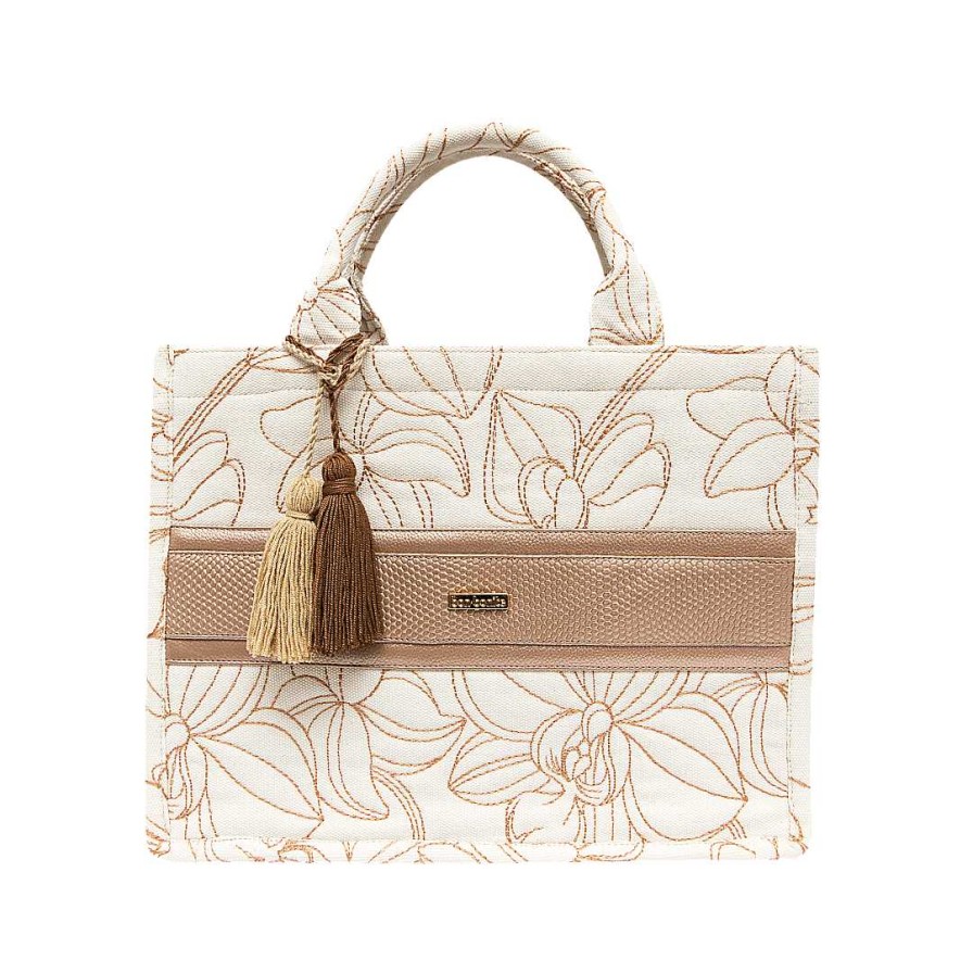 Bolsos Bon-Bonite | Cartera En Textil Color Blanco