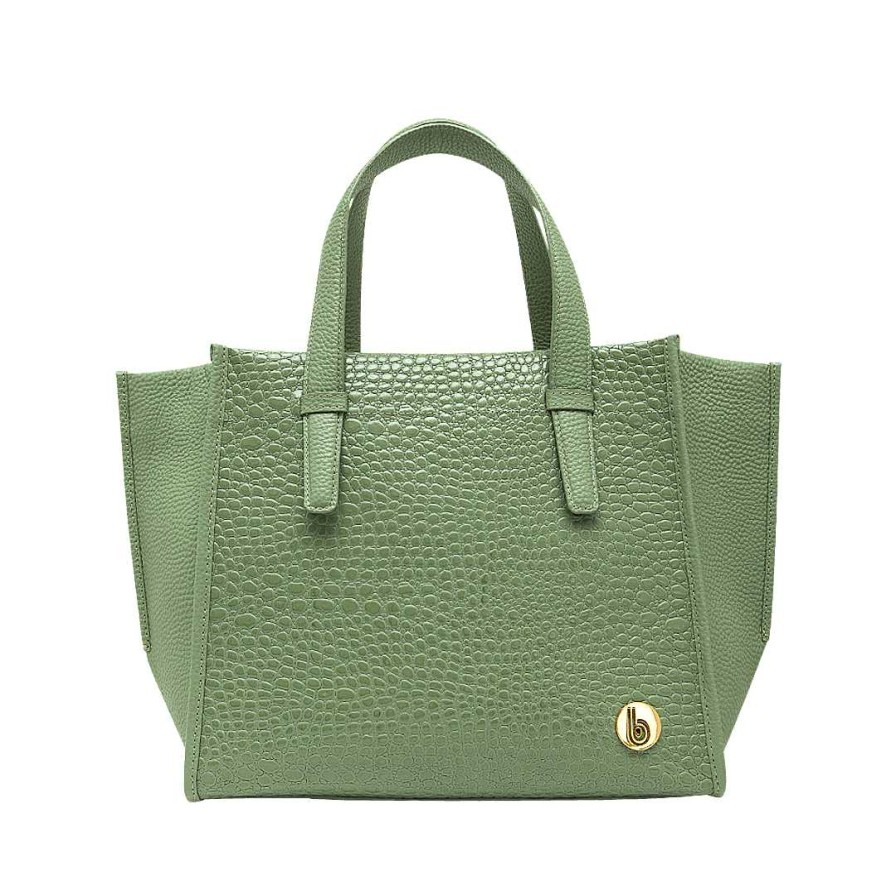 Bolsos Bon-Bonite | Cartera En Cuero Color Verde Sabila