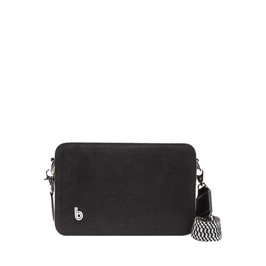 Bolsos Bon-Bonite | Manos Libres En Cuero Color Negro Onix