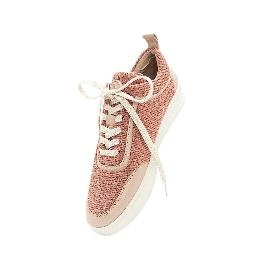 Zapatos Bon-Bonite | Tenis En Cuero Y Textil Color Palo Rosa