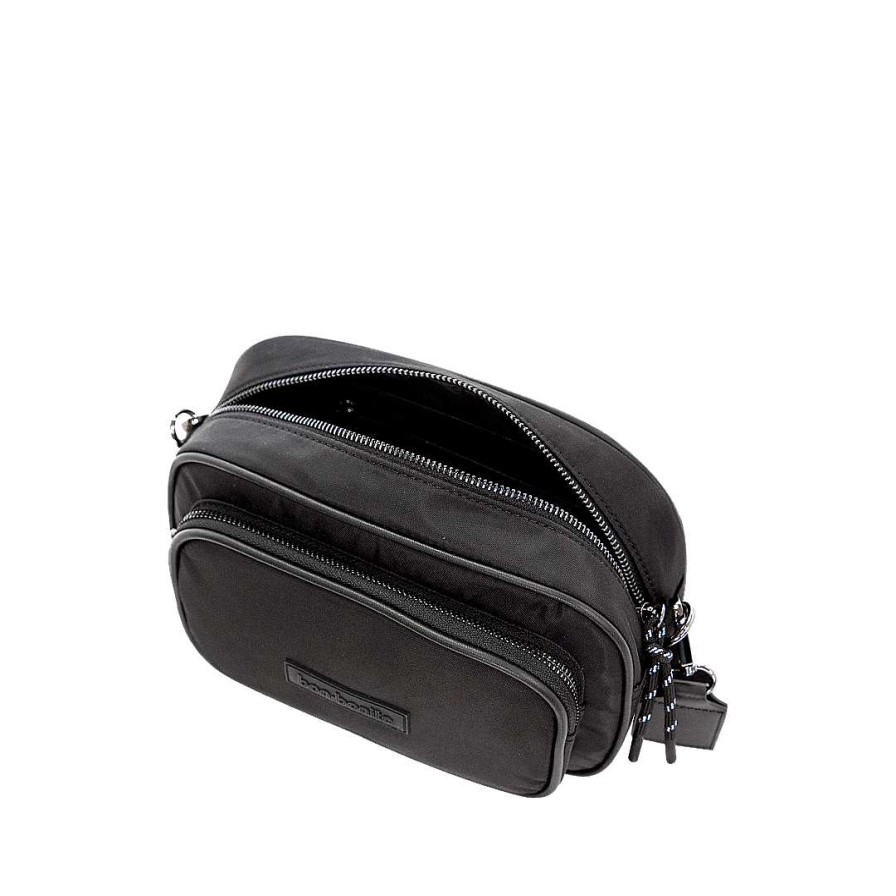 Bolsos Bon-Bonite | Manos Libres En Textil Color Negro Onix