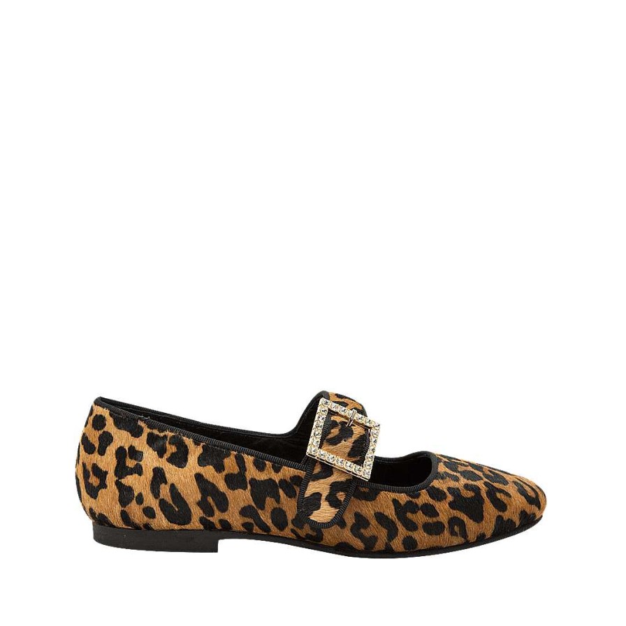 Zapatos Bon-Bonite | Baleta En Pelo Animal Print (El Acabado Del Fondo Es Natural Y Puede Variar Segun La Piel)