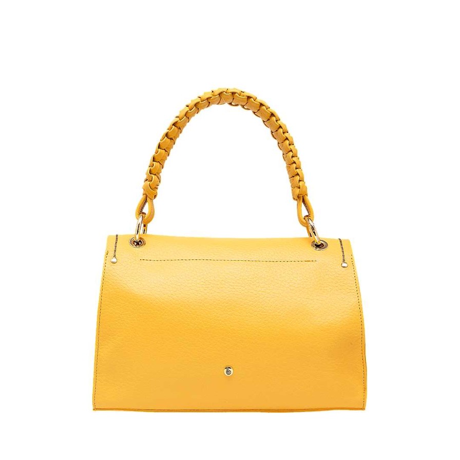 Bolsos Bon-Bonite | Cartera En Cuero Color Amarillo Imperial