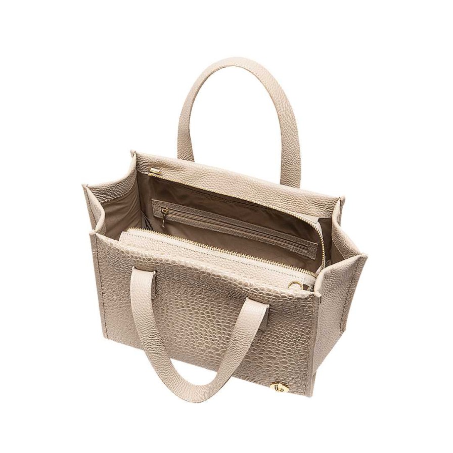 Bolsos Bon-Bonite | Cartera En Cuero Color Taupe