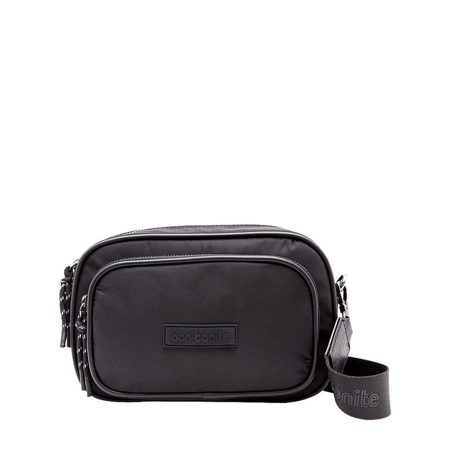 Bolsos Bon-Bonite | Manos Libres En Textil Color Negro Onix